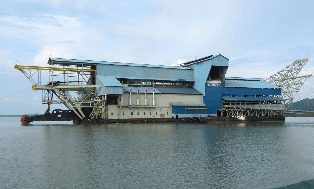 PT Timah offshore tin dredging platform